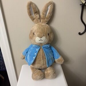 Beatrix Potter Peter Rabbit Bunny 22" Stuffed Plush Large Blue Jacket